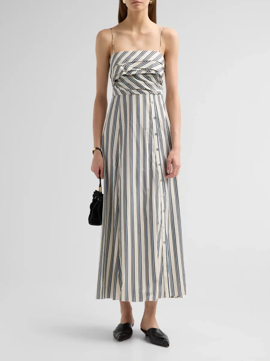 Ulla Johnson Women's Anise Striped Cotton A-Line Maxi Dress | Thumbnail 2 Ulla Johnson Women's Anise Striped Cotton A-Line Maxi Dress | Thumbnail 2
