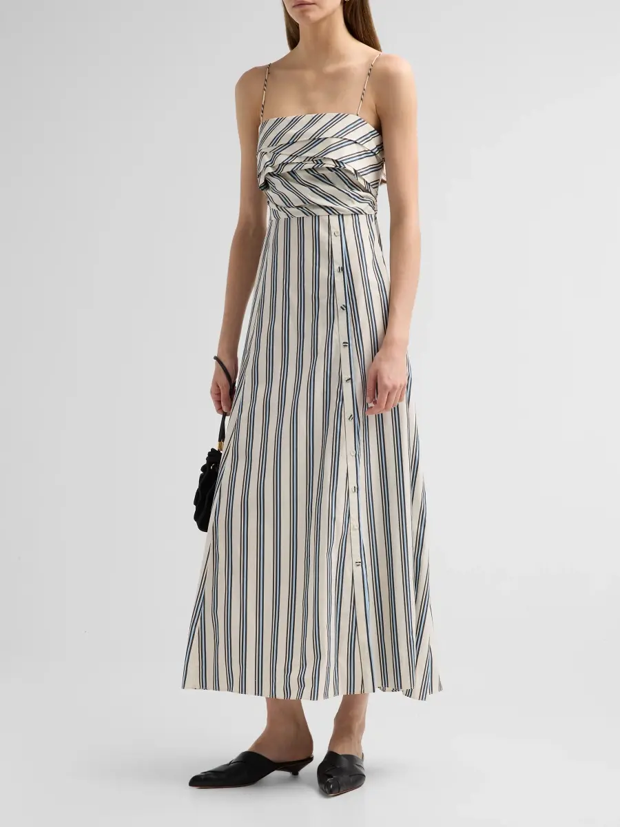 Ulla Johnson Women's Anise Striped Cotton A-Line Maxi Dress | Thumbnail 4 Ulla Johnson Women's Anise Striped Cotton A-Line Maxi Dress | Thumbnail 4