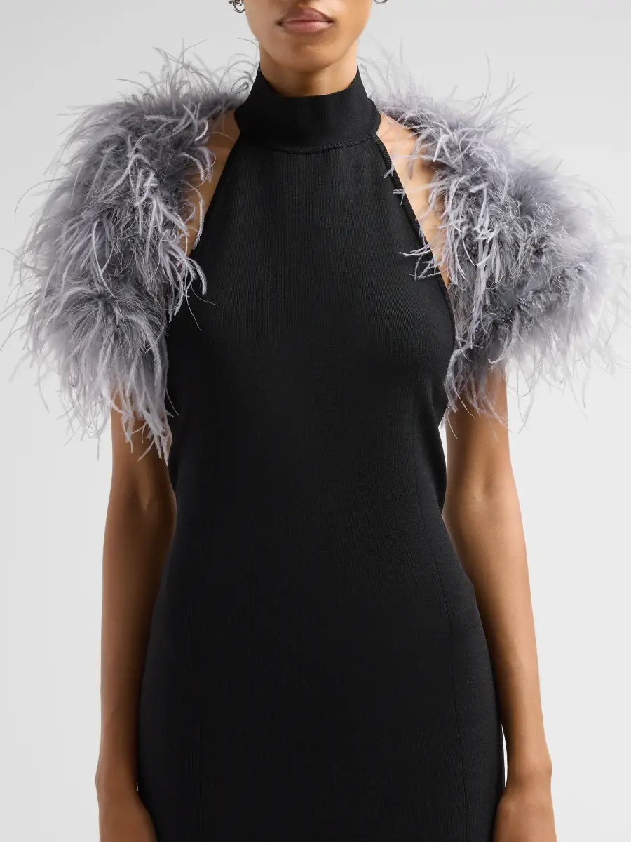 Milly Women's Feather Cap-Sleeve Bolero | Thumbnail 5