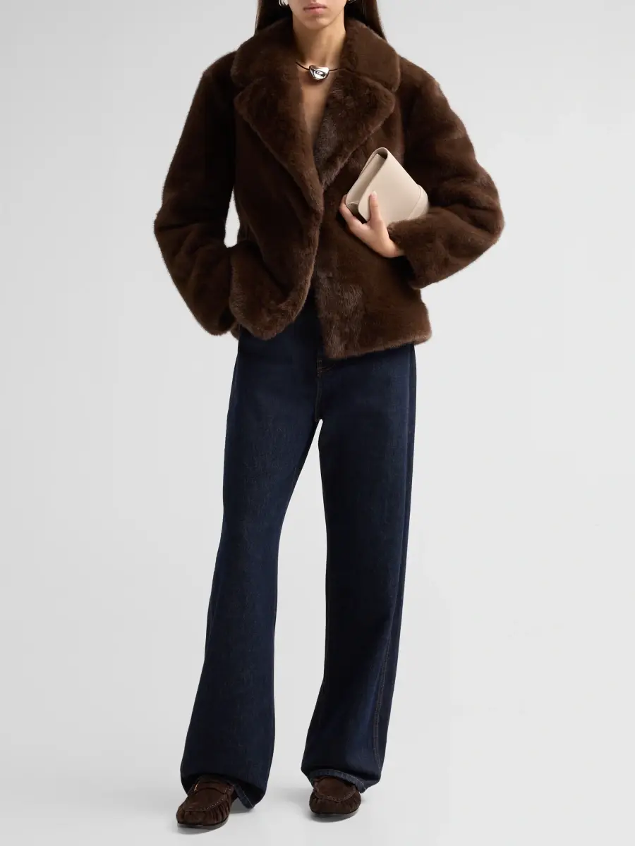 Milly Women's Harlow Faux Mink Coat | Thumbnail 2 Milly Women's Harlow Faux Mink Coat | Thumbnail 2