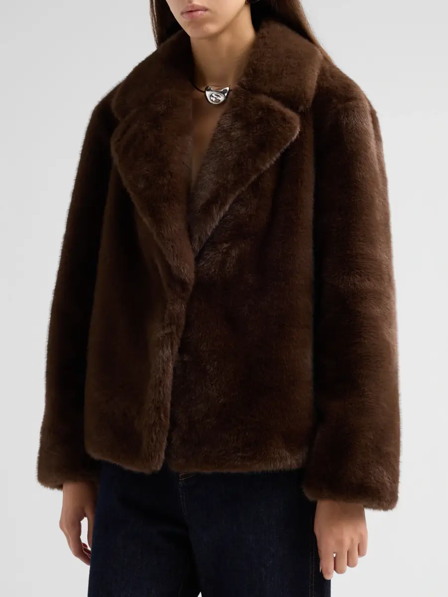 Milly Women's Harlow Faux Mink Coat | Thumbnail 4 Milly Women's Harlow Faux Mink Coat | Thumbnail 4