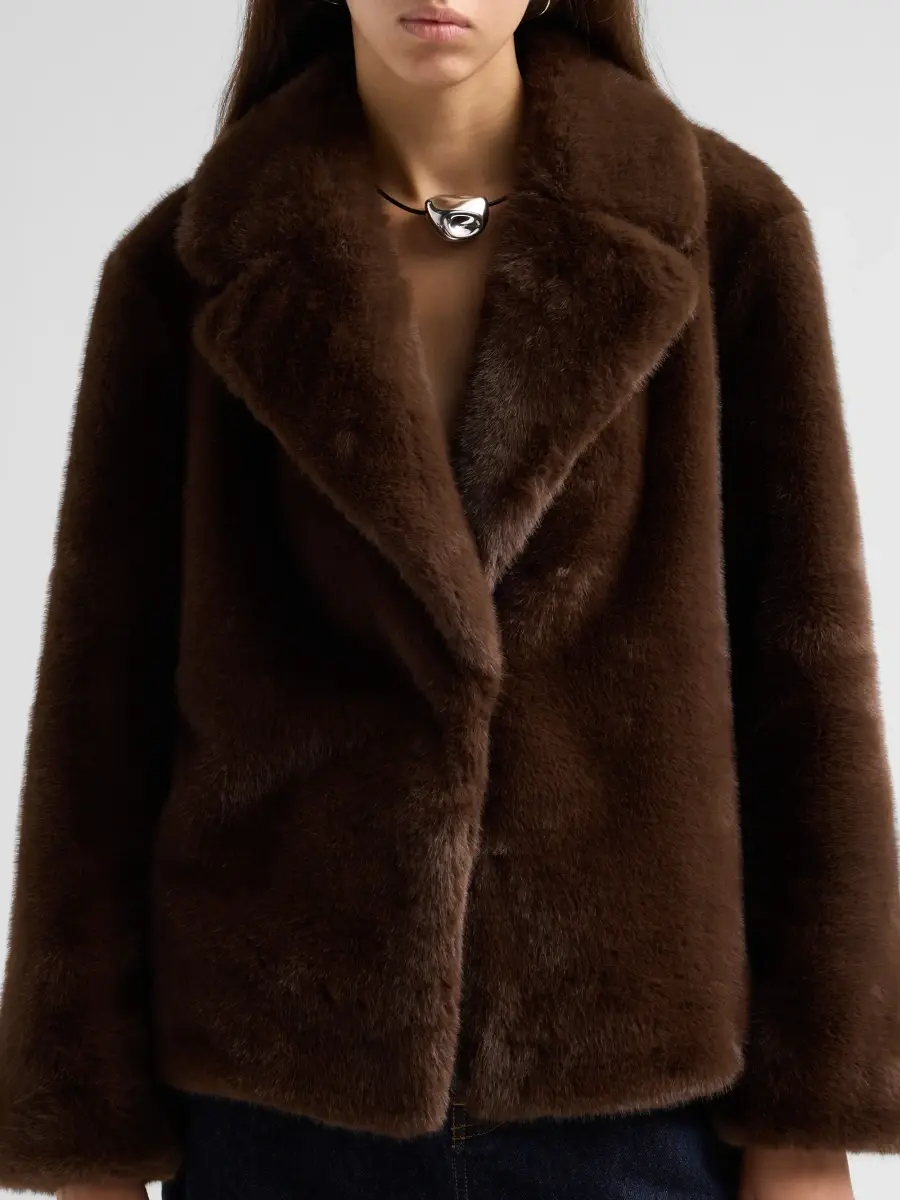 Milly Women's Harlow Faux Mink Coat | Thumbnail 5 Milly Women's Harlow Faux Mink Coat | Thumbnail 5