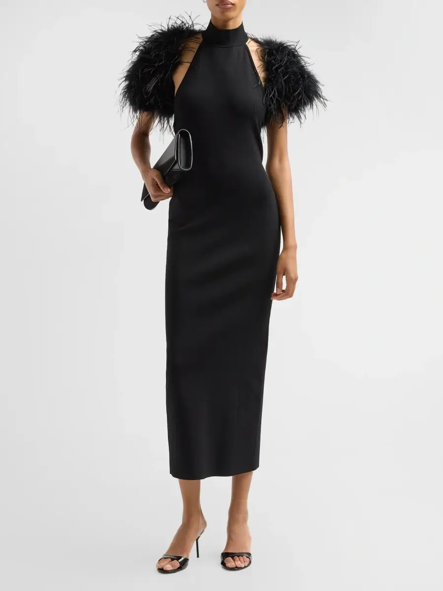 Milly Women's Feather Cap-Sleeve Bolero | Thumbnail 2
