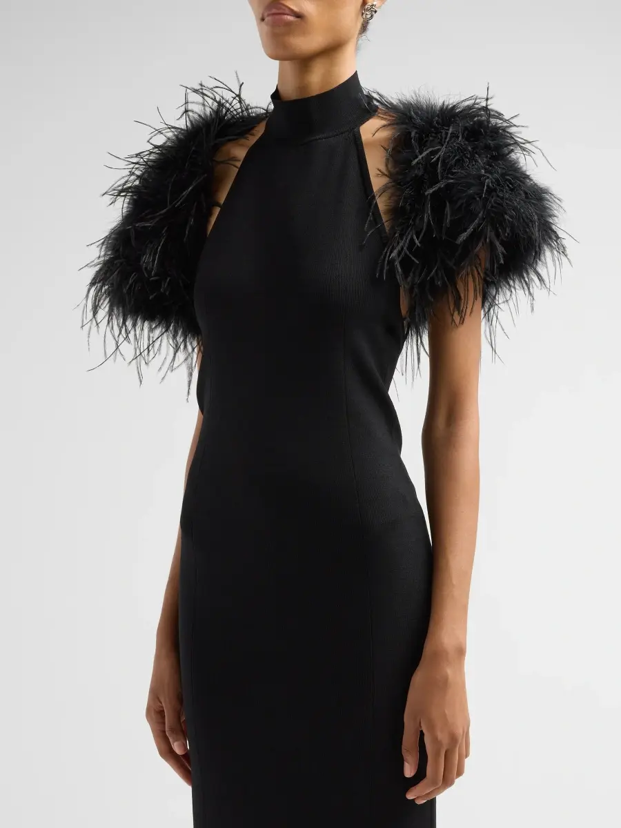 Milly Women's Feather Cap-Sleeve Bolero | Thumbnail 4