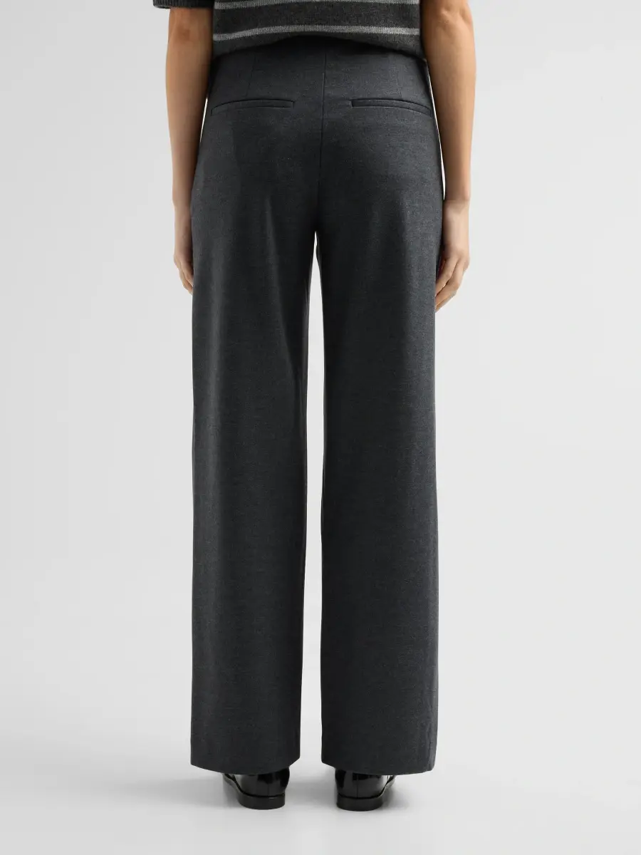 Theory Women's Clean Straight Wool-Blend Pants | Thumbnail 3 Theory Women's Clean Straight Wool-Blend Pants | Thumbnail 3