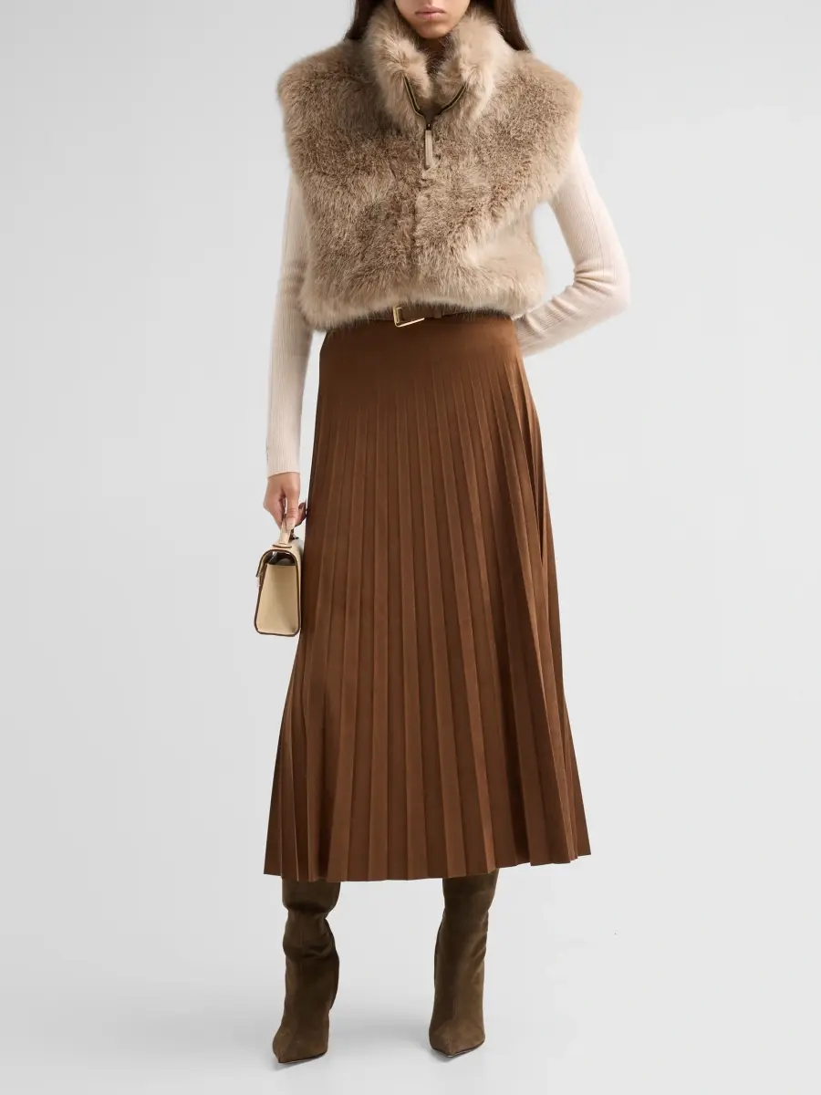 Milly Women's Elinor Faux-Fur Vest | Thumbnail 2 Milly Women's Elinor Faux-Fur Vest | Thumbnail 2