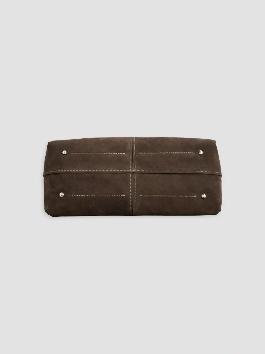 Tod's Women's Medium Suede Shopper Tote Bag | Thumbnail 6 Tod's Women's Medium Suede Shopper Tote Bag | Thumbnail 6