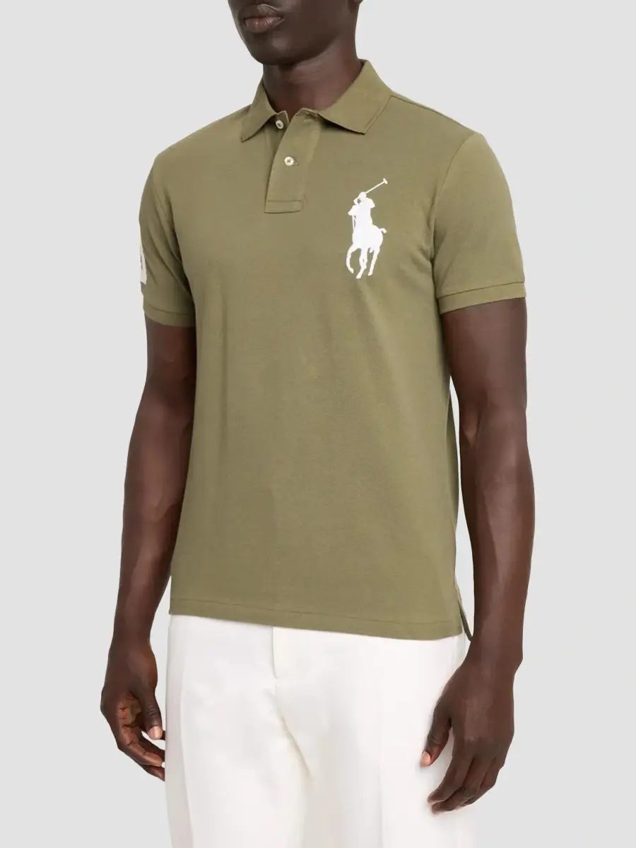 Polo Ralph Lauren Men's Cotton Slim-Fit Polo Shirt | Thumbnail 4 Polo Ralph Lauren Men's Cotton Slim-Fit Polo Shirt | Thumbnail 4