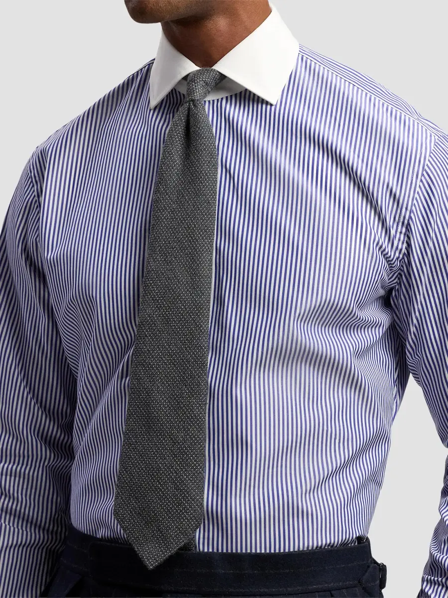Ralph Lauren Purple Label Men's Wool-Silk Textured Tie | Thumbnail 2