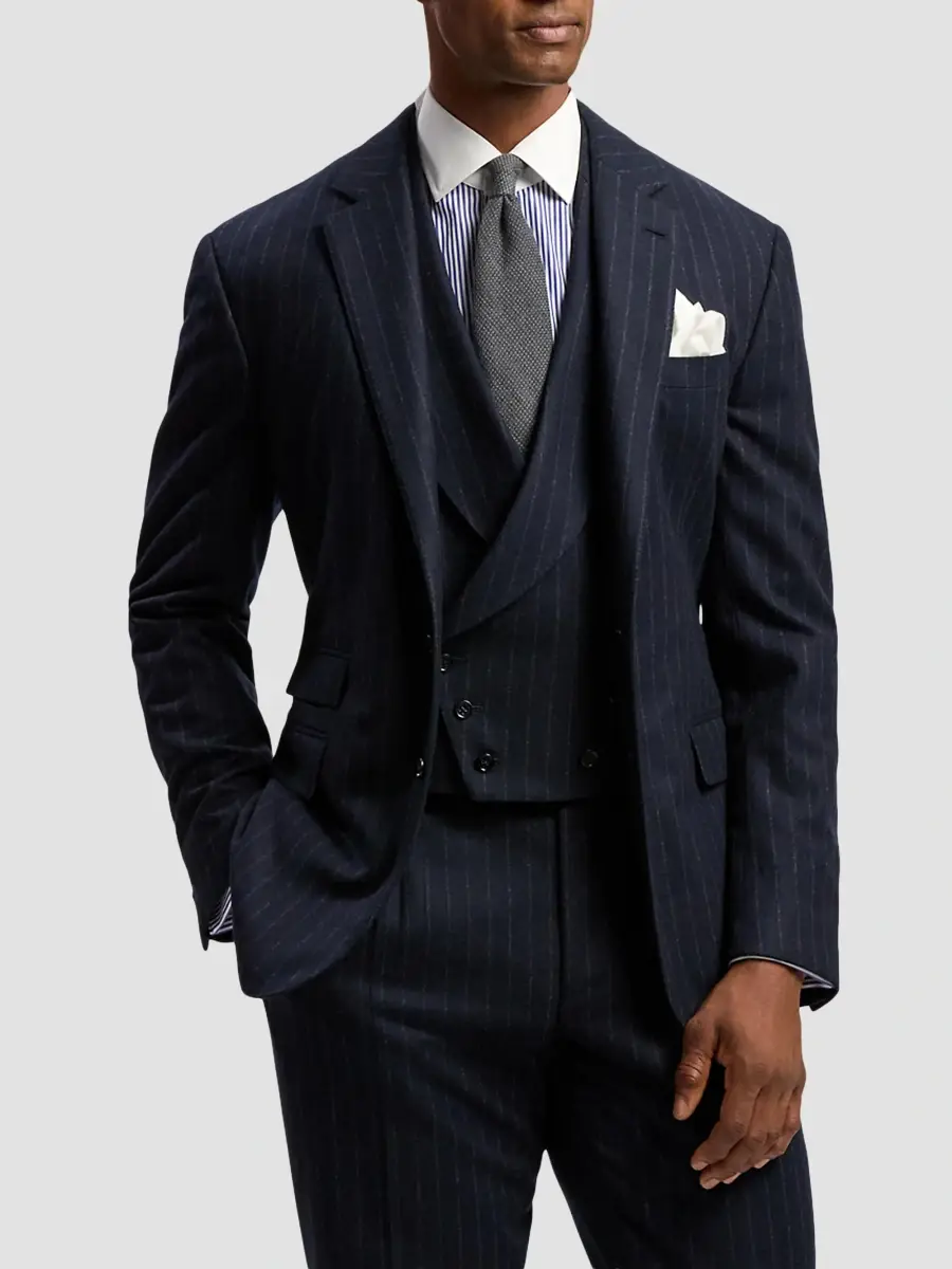 Ralph Lauren Purple Label Men's Wool-Silk Textured Tie | Thumbnail 3