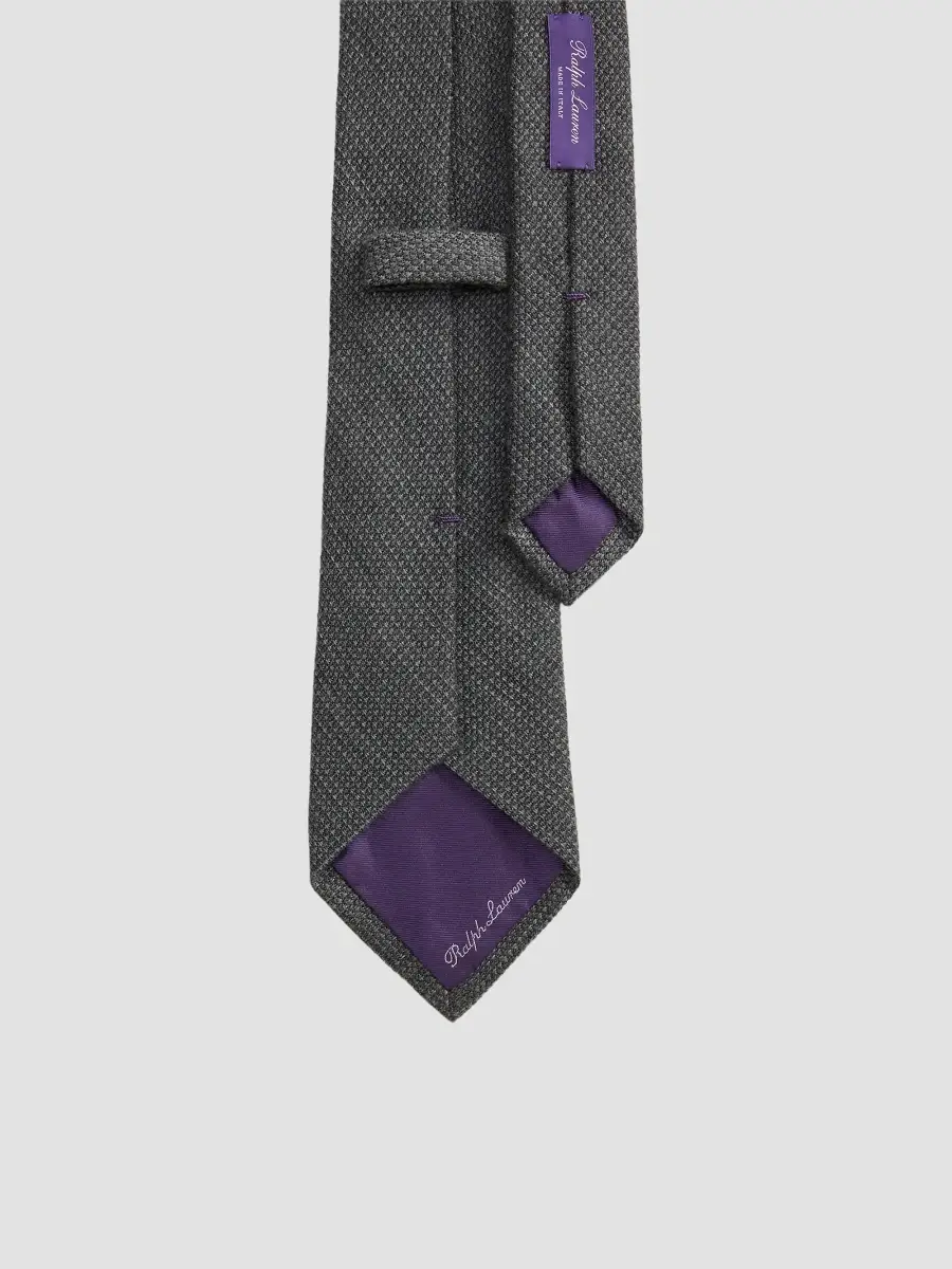 Ralph Lauren Purple Label Men's Wool-Silk Textured Tie | Thumbnail 5
