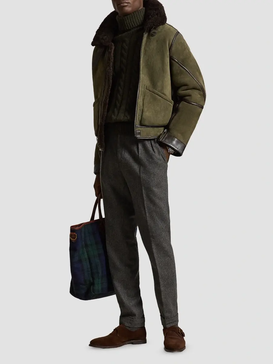 Polo Ralph Lauren Men's Shearling Flight Jacket | Thumbnail 2