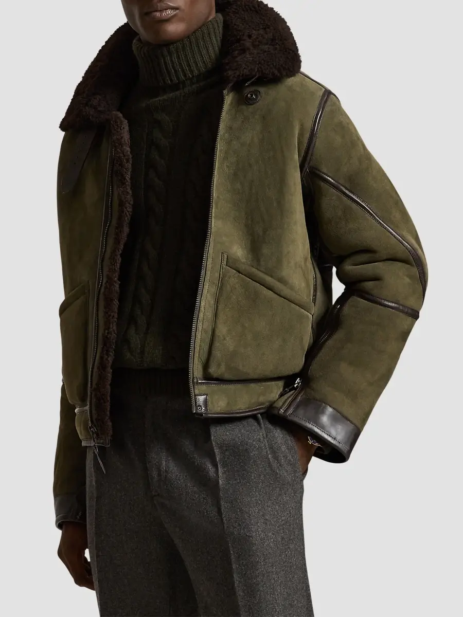 Polo Ralph Lauren Men's Shearling Flight Jacket | Thumbnail 4
