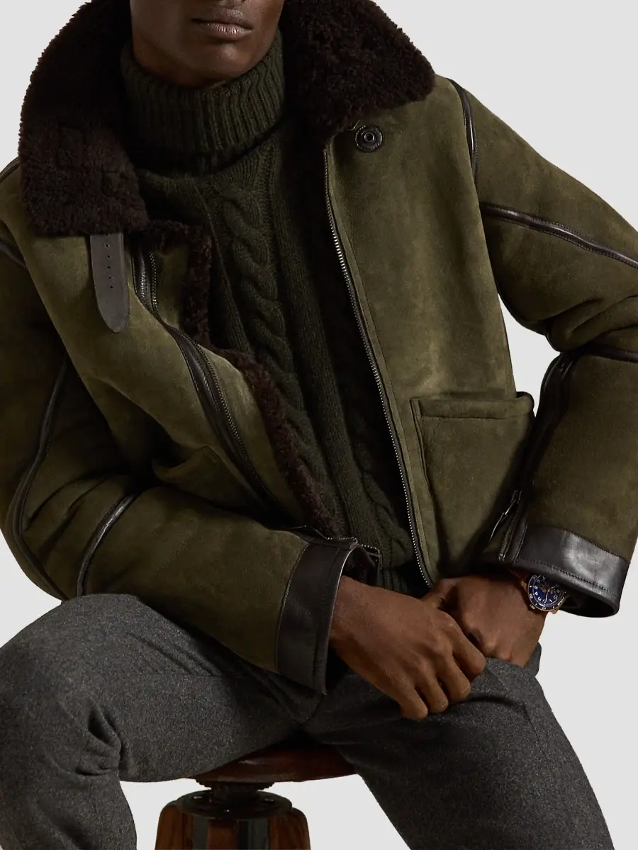 Polo Ralph Lauren Men's Shearling Flight Jacket | Thumbnail 7