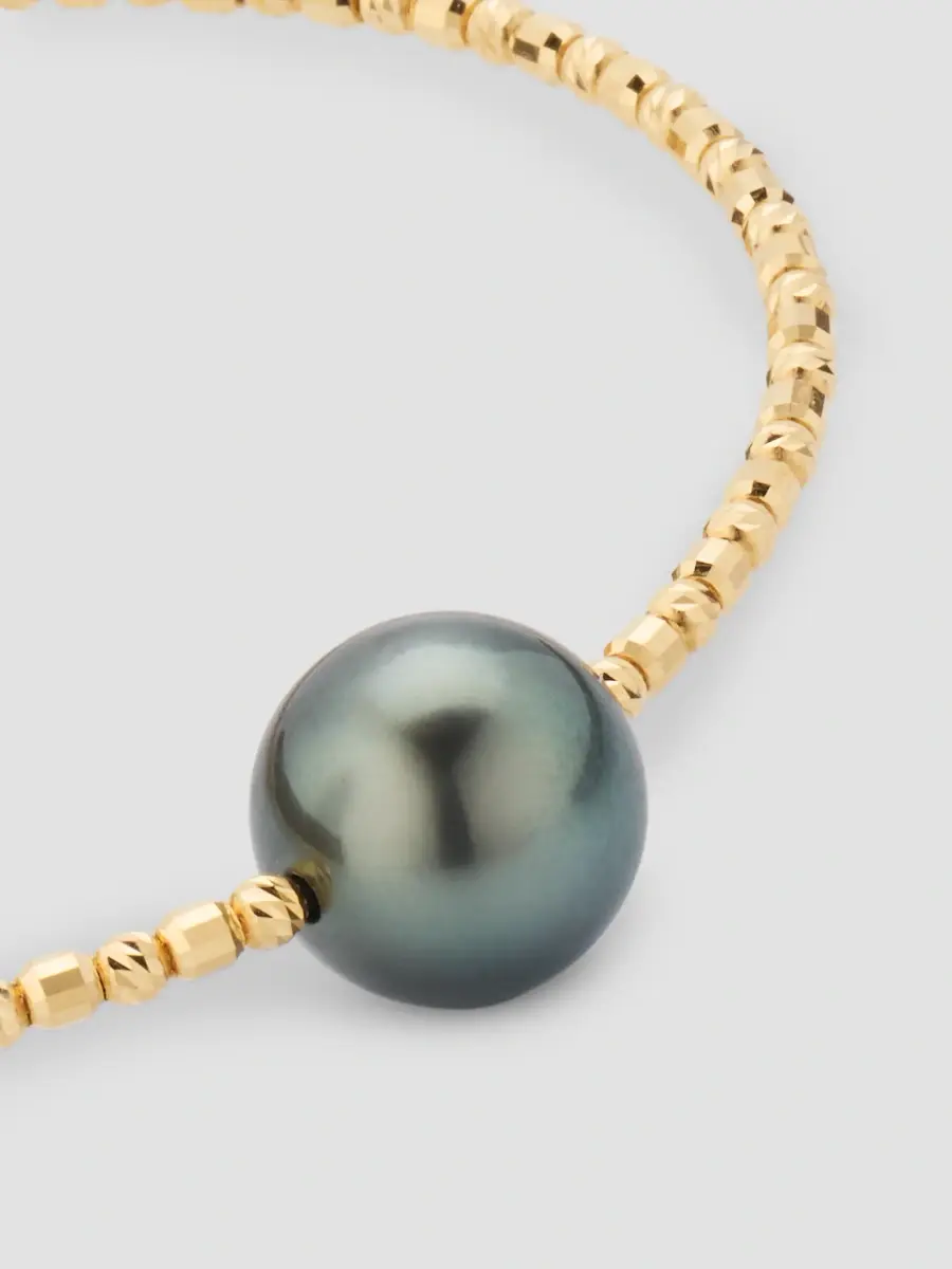 Pearls By Shari Women's 18K Gold & Tahitian South Sea Pearl Bracelet | Thumbnail 3 Pearls By Shari Women's 18K Gold & Tahitian South Sea Pearl Bracelet | Thumbnail 3