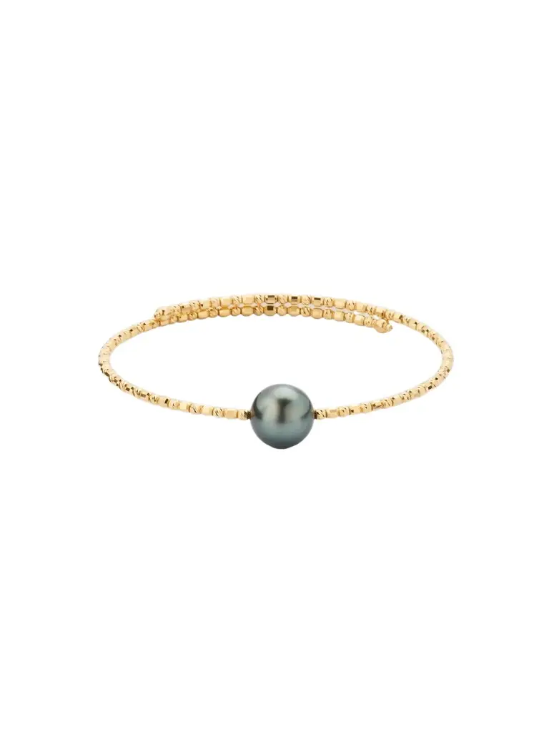 Women's 18K Gold & Tahitian South Sea Pearl Bracelet Women's 18K Gold & Tahitian South Sea Pearl Bracelet
