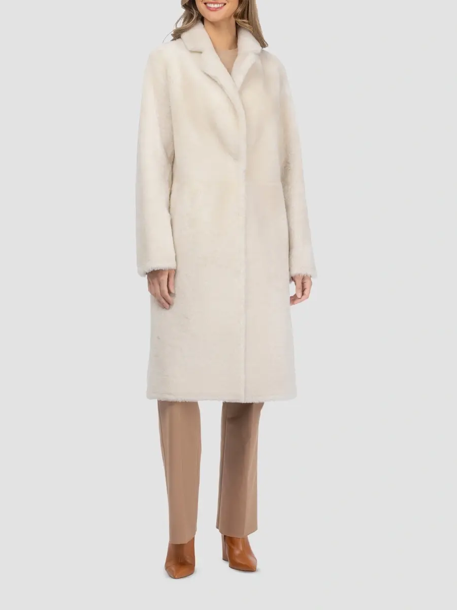 Gorski Women's Reversible Merino Shearling Lamb Short Coat | Thumbnail 2 Gorski Women's Reversible Merino Shearling Lamb Short Coat | Thumbnail 2