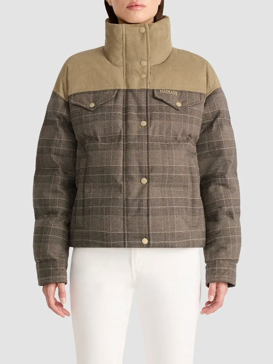 Mackage Women's Brigit Glencheck Down Jacket | Thumbnail 4 Mackage Women's Brigit Glencheck Down Jacket | Thumbnail 4