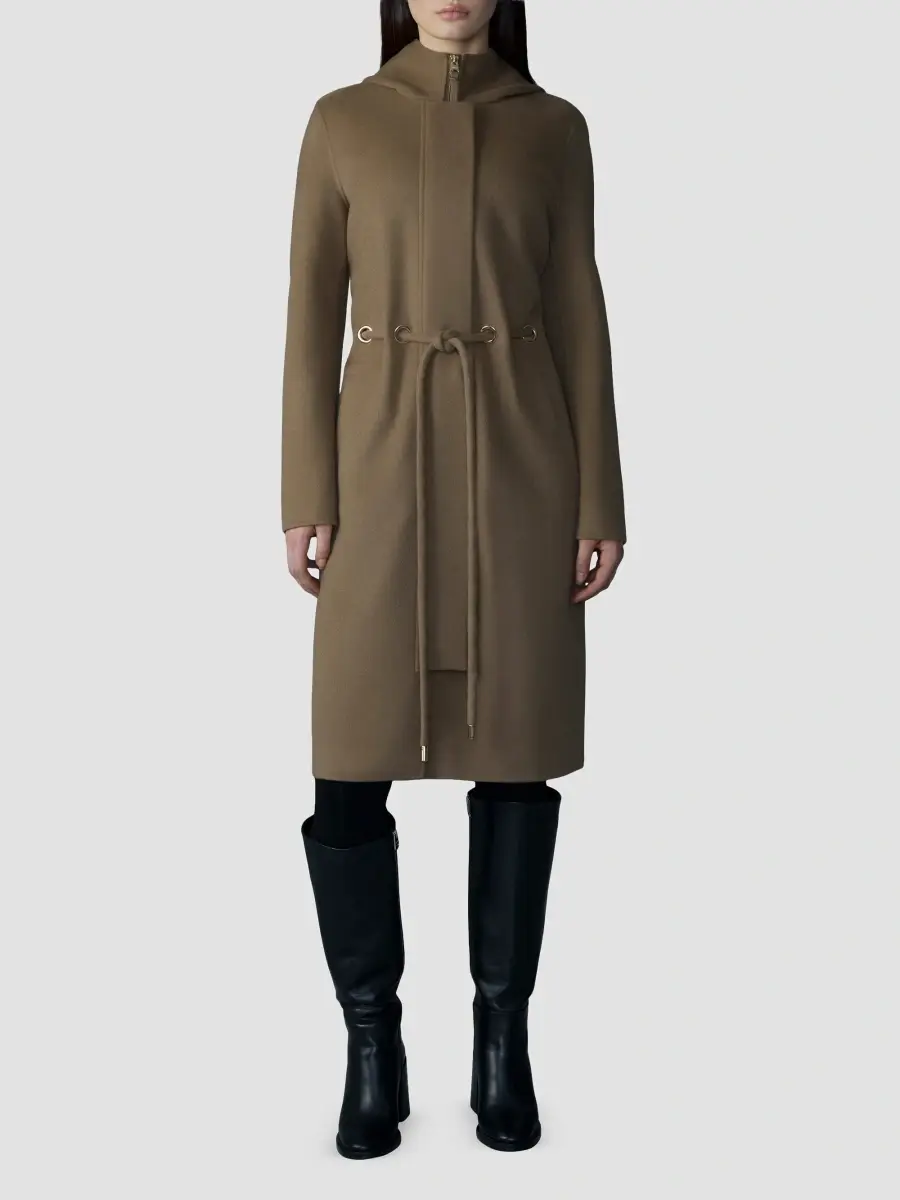 Mackage Women's Blithe Hooded Wool Coat | Thumbnail 2 Mackage Women's Blithe Hooded Wool Coat | Thumbnail 2