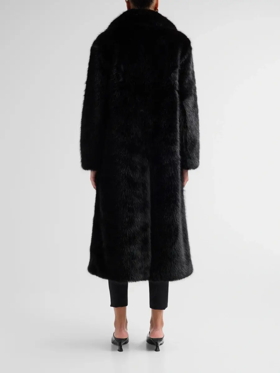 Mercer Collective Women's Mink Stripe Faux Fur Coat | Thumbnail 3 Mercer Collective Women's Mink Stripe Faux Fur Coat | Thumbnail 3