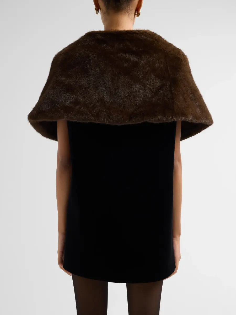 THEIA Women's Ayana Faux-Mink Cape | Thumbnail 3 THEIA Women's Ayana Faux-Mink Cape | Thumbnail 3