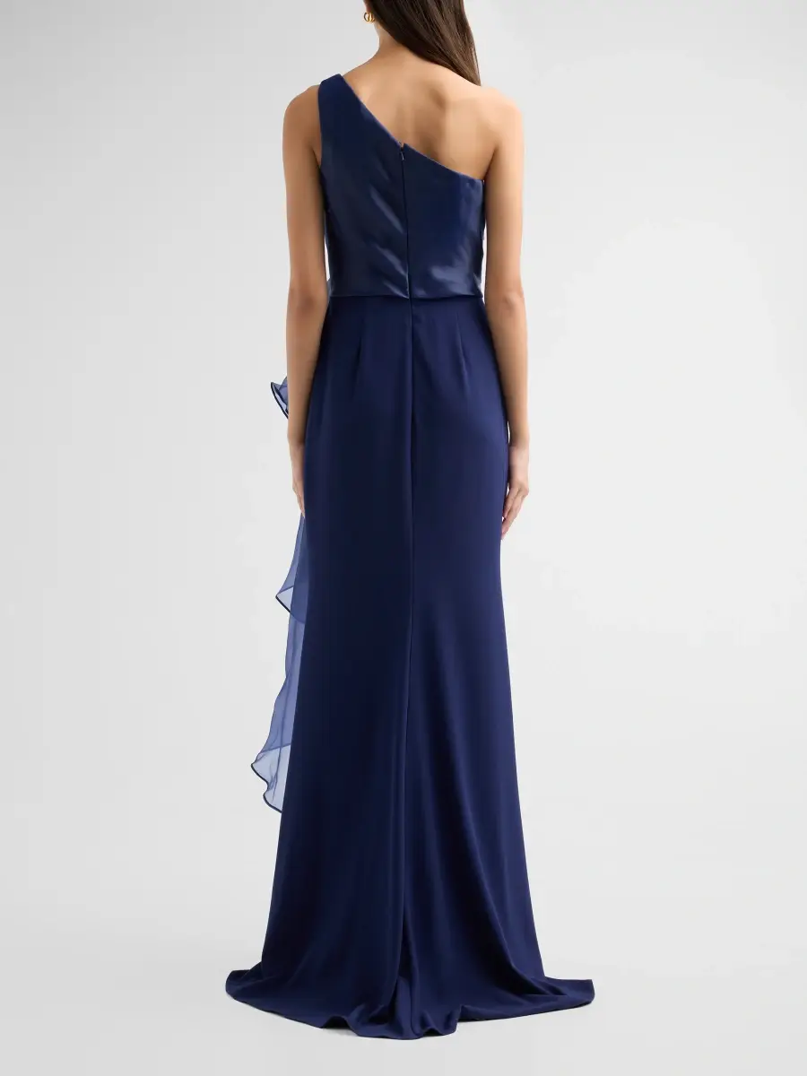 Rene Ruiz Collection Women's Draped Organza One-Shoulder Gown | Thumbnail 3 Rene Ruiz Collection Women's Draped Organza One-Shoulder Gown | Thumbnail 3