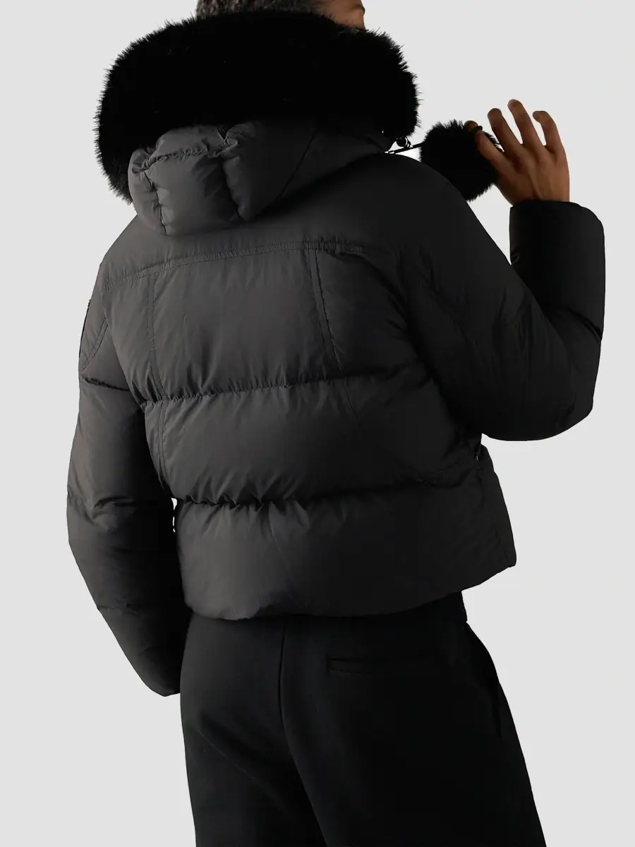 Moose Knuckles Women's Everest Down Puffer Bomber Jacket | Thumbnail 3 Moose Knuckles Women's Everest Down Puffer Bomber Jacket | Thumbnail 3