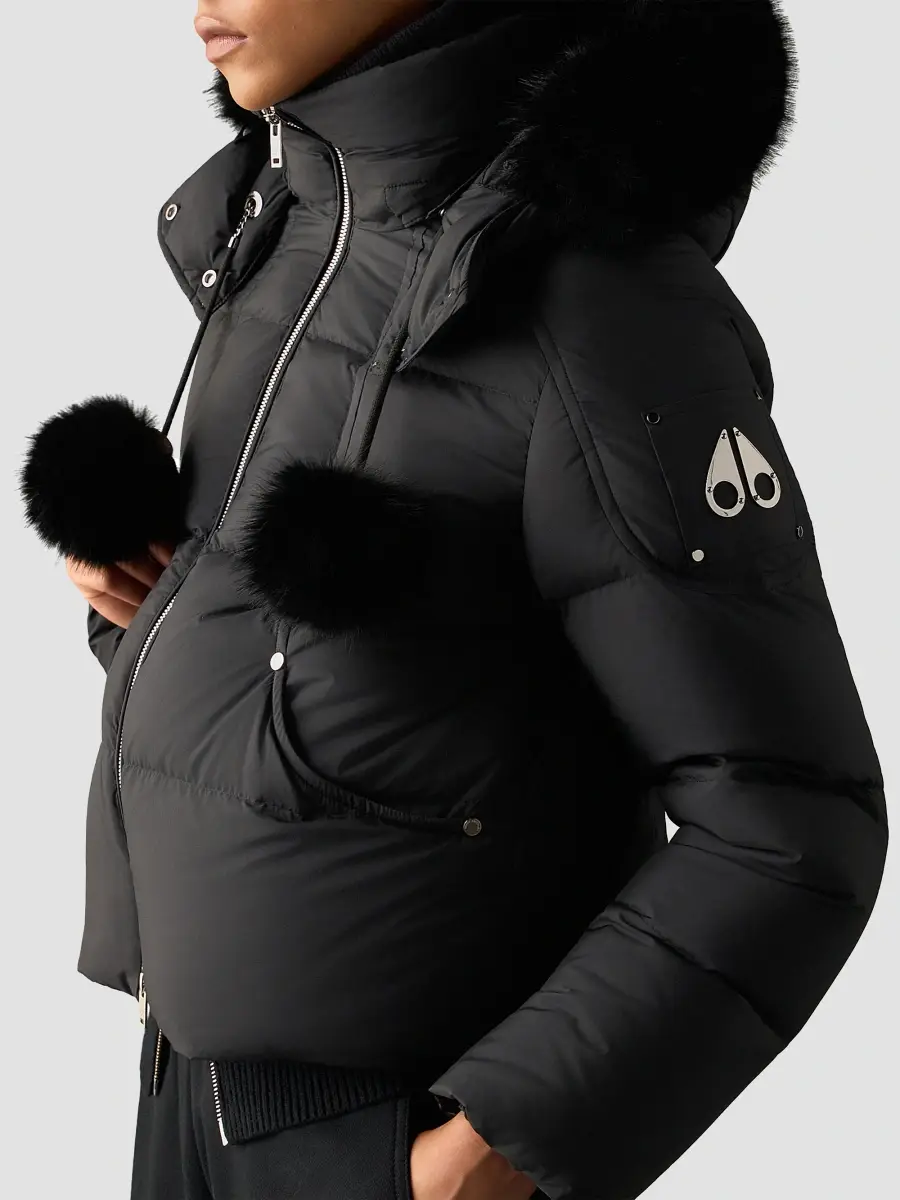 Moose Knuckles Women's Everest Down Puffer Bomber Jacket | Thumbnail 4 Moose Knuckles Women's Everest Down Puffer Bomber Jacket | Thumbnail 4