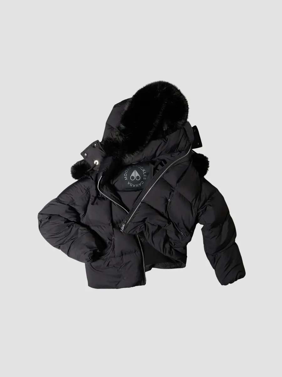 Moose Knuckles Women's Everest Down Puffer Bomber Jacket | Thumbnail 5 Moose Knuckles Women's Everest Down Puffer Bomber Jacket | Thumbnail 5