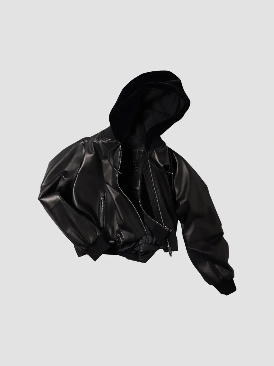 Moose Knuckles Women's Cardin Leather Bomber Jacket | Thumbnail 5 Moose Knuckles Women's Cardin Leather Bomber Jacket | Thumbnail 5