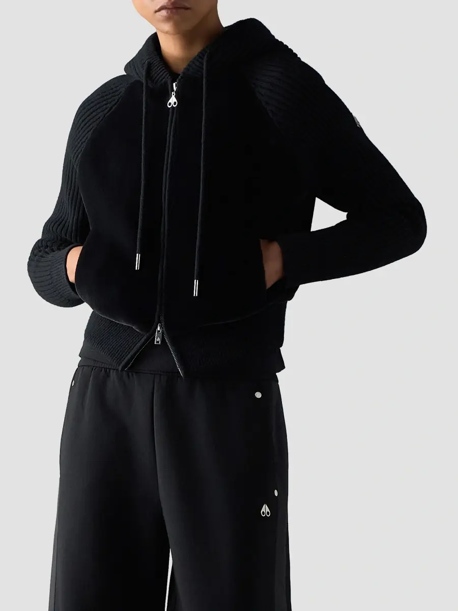 Moose Knuckles Women's Junction Wool Hooded Sweater | Thumbnail 4 Moose Knuckles Women's Junction Wool Hooded Sweater | Thumbnail 4