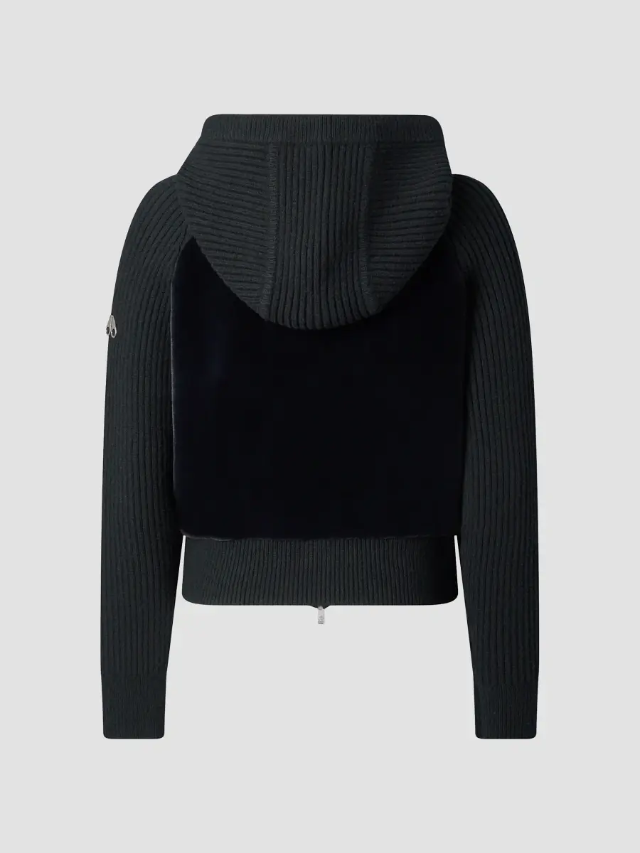 Moose Knuckles Women's Junction Wool Hooded Sweater | Thumbnail 6 Moose Knuckles Women's Junction Wool Hooded Sweater | Thumbnail 6