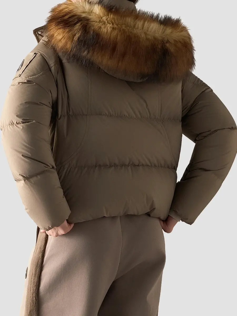 Moose Knuckles Women's Everest Down Puffer Bomber Jacket | Thumbnail 3
