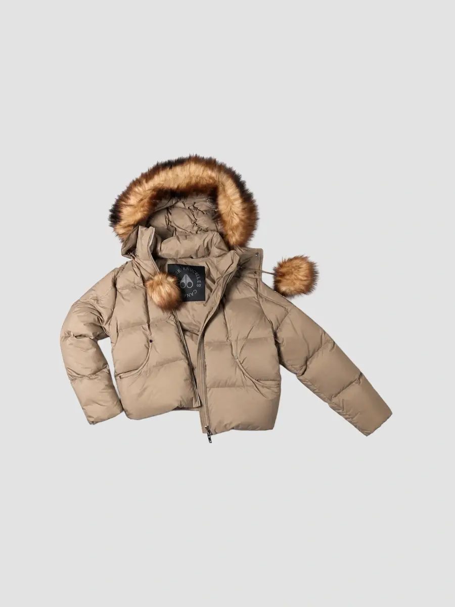 Moose Knuckles Women's Everest Down Puffer Bomber Jacket | Thumbnail 5