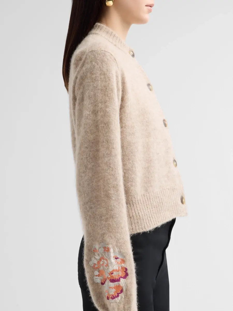 Ciao Lucia Women's Liane Floral Embroidered Cardigan | Thumbnail 5 Ciao Lucia Women's Liane Floral Embroidered Cardigan | Thumbnail 5