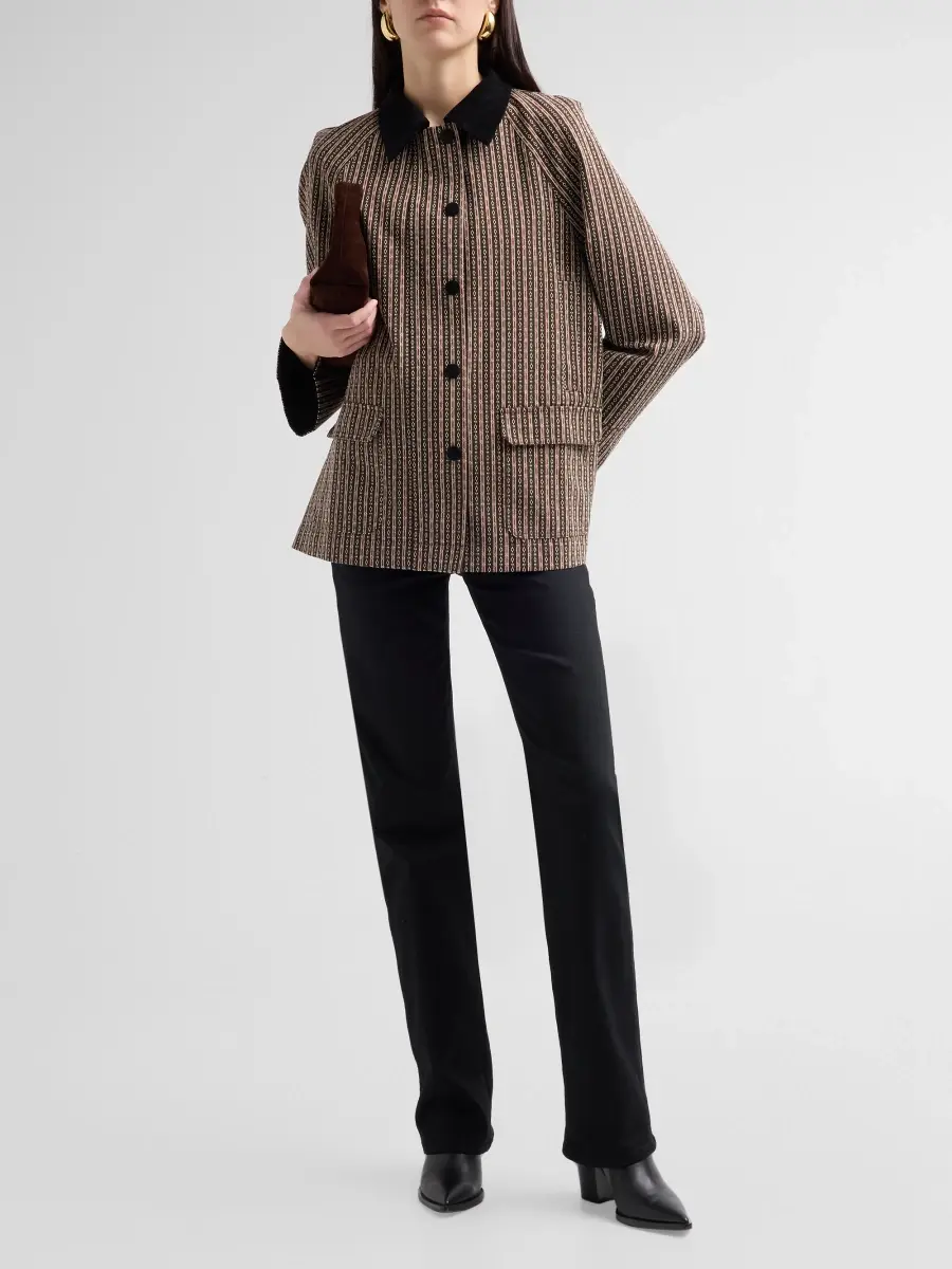 Ciao Lucia Women's Logan Striped Jacket | Thumbnail 2 Ciao Lucia Women's Logan Striped Jacket | Thumbnail 2