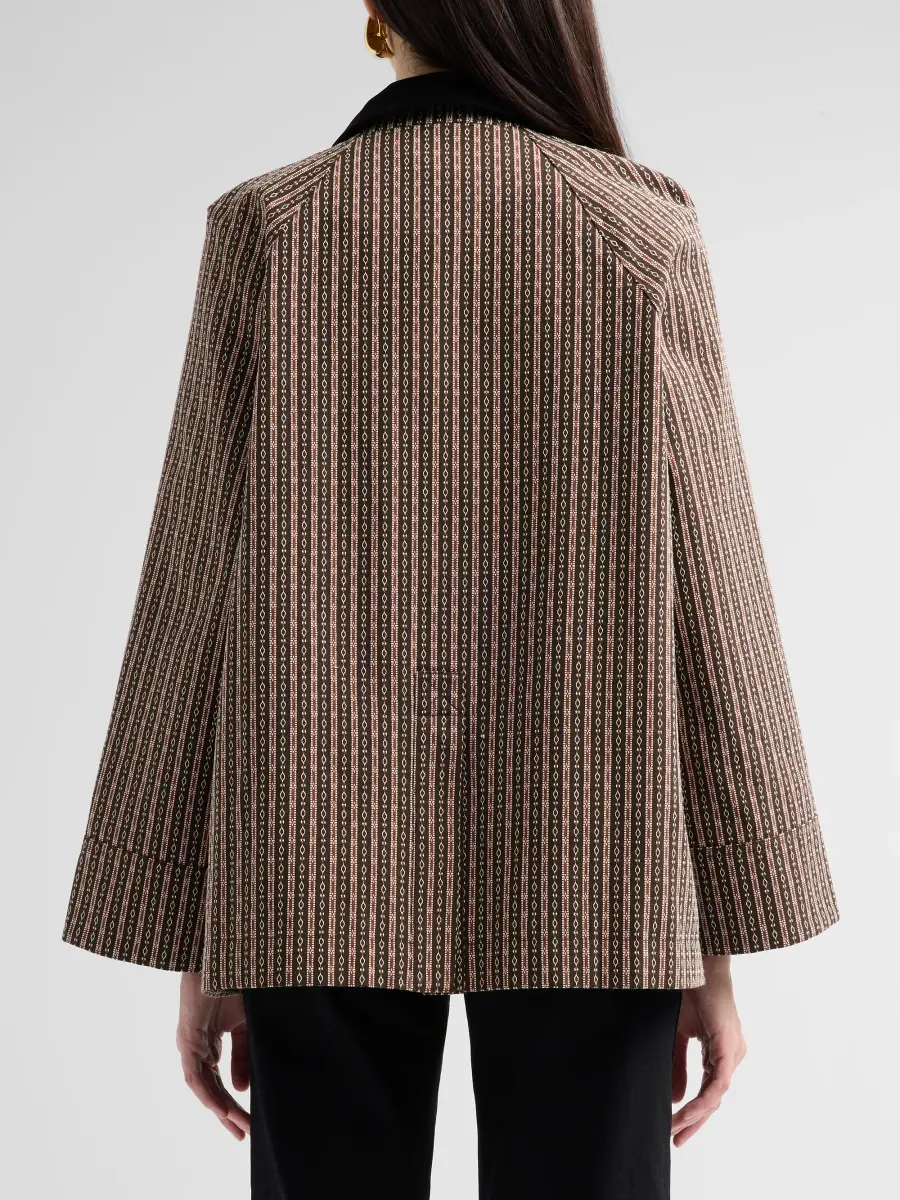 Ciao Lucia Women's Logan Striped Jacket | Thumbnail 3 Ciao Lucia Women's Logan Striped Jacket | Thumbnail 3