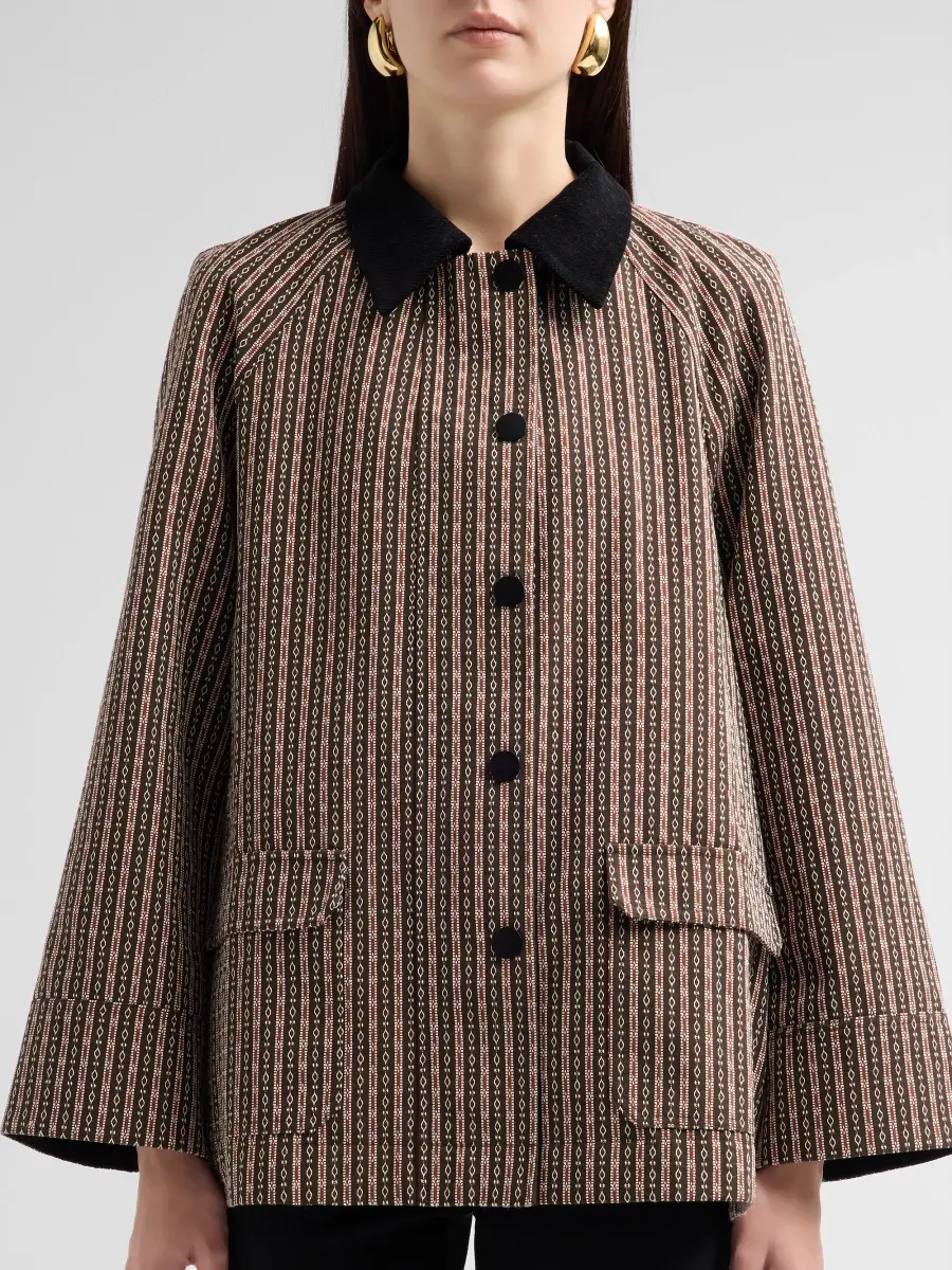 Ciao Lucia Women's Logan Striped Jacket | Thumbnail 5 Ciao Lucia Women's Logan Striped Jacket | Thumbnail 5