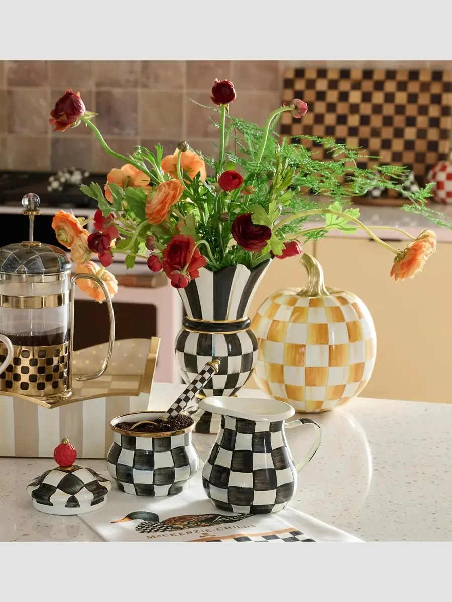 MacKenzie-Childs Courtly Check Small Vase | Thumbnail 2