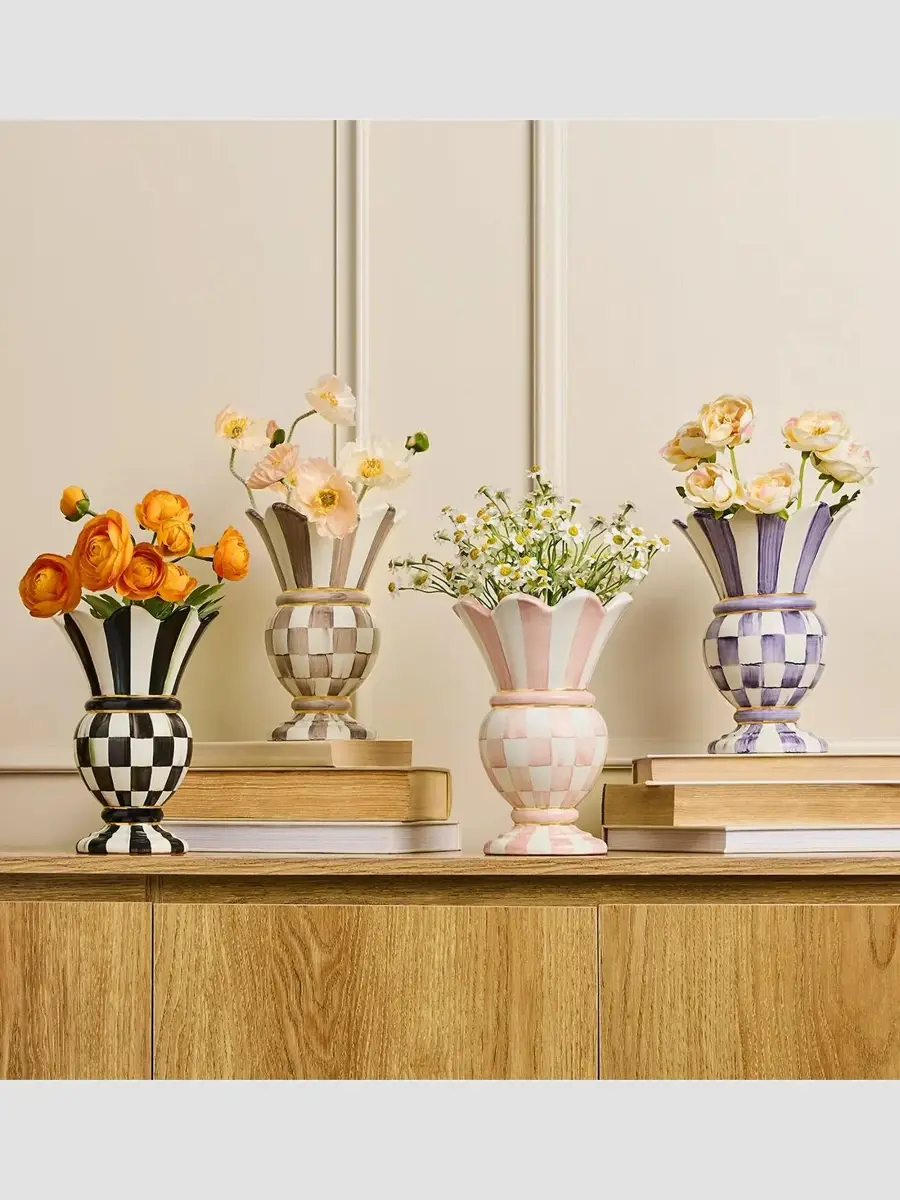 MacKenzie-Childs Courtly Check Small Vase | Thumbnail 3