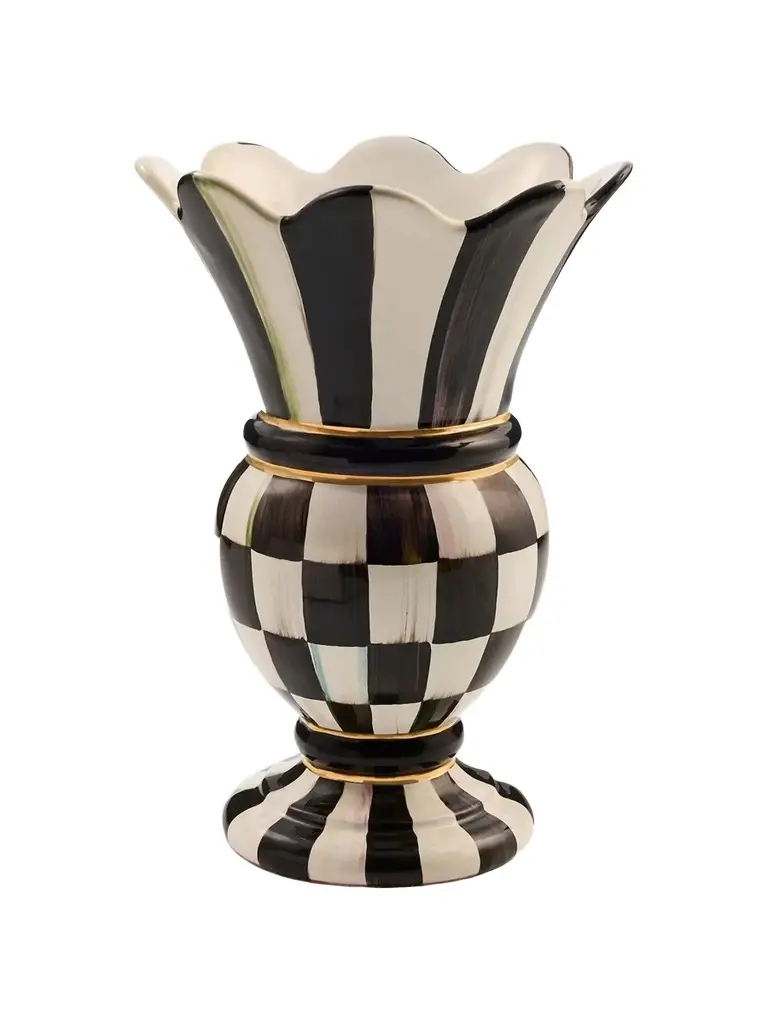 MacKenzie-Childs Courtly Check Small Vase