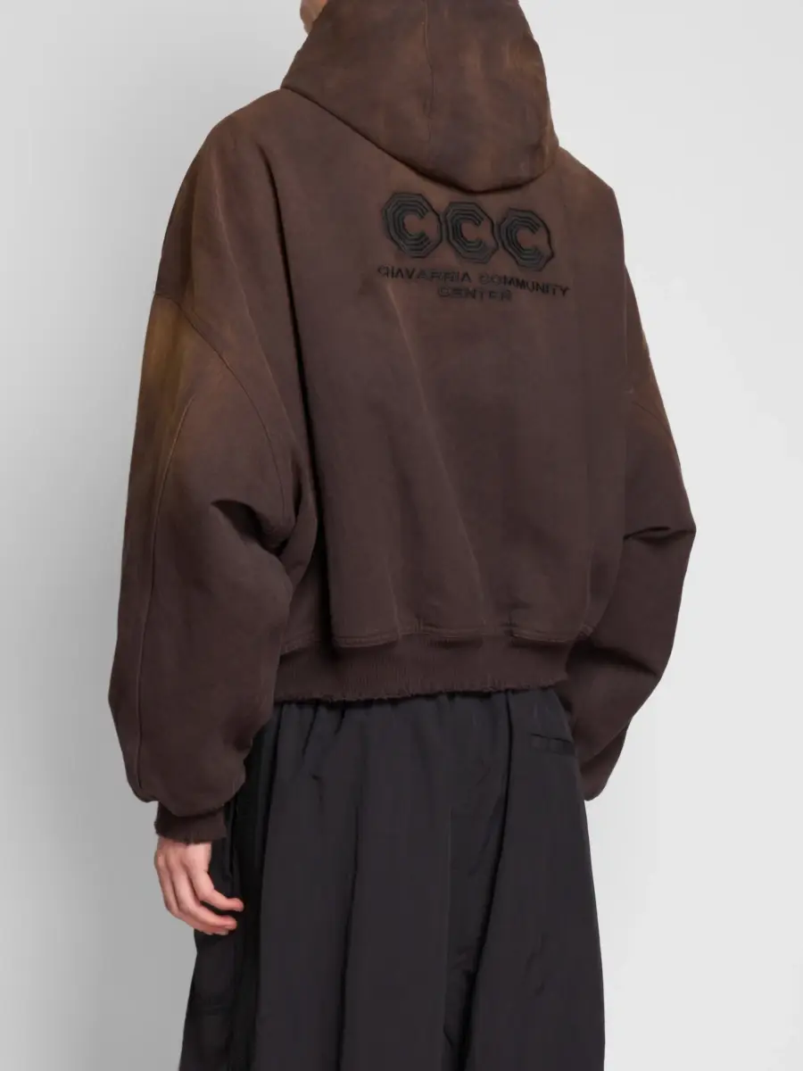Willy Chavarria Men's Workwear Zip-Up Hoodie | Thumbnail 3 Willy Chavarria Men's Workwear Zip-Up Hoodie | Thumbnail 3