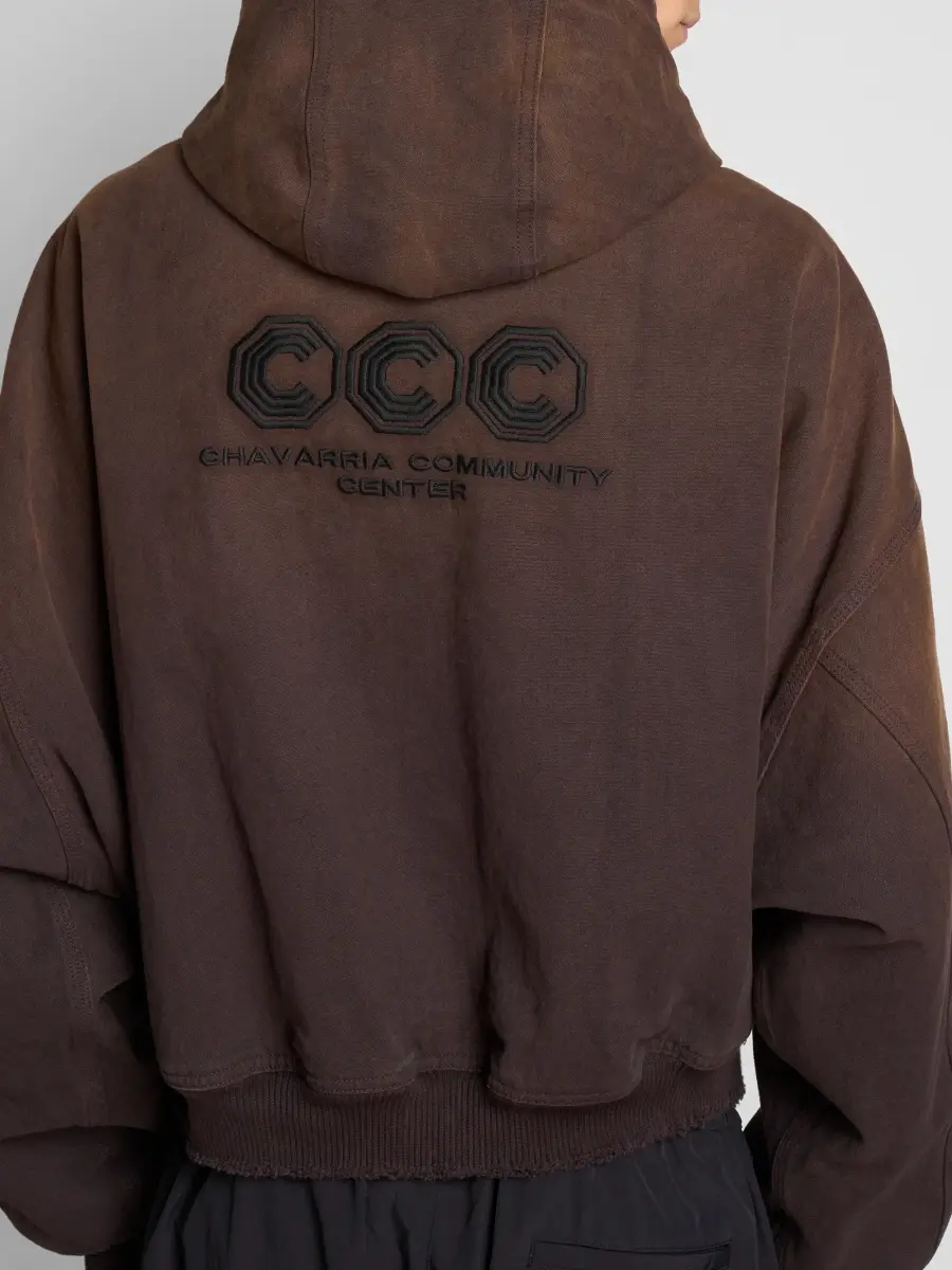 Willy Chavarria Men's Workwear Zip-Up Hoodie | Thumbnail 5 Willy Chavarria Men's Workwear Zip-Up Hoodie | Thumbnail 5