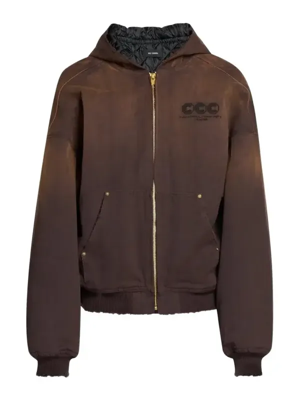 Willy Chavarria Men's Workwear Zip-Up Hoodie