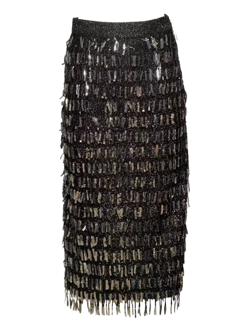 Women's Shimmy Sequined Mesh Midi Skirt Women's Shimmy Sequined Mesh Midi Skirt