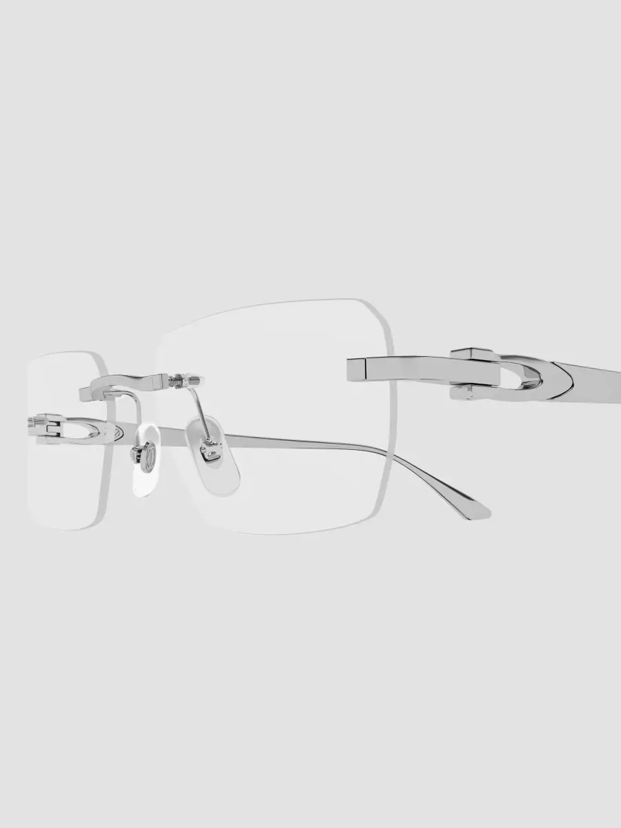 Cartier Men's Motifs De Ct0662O Rimless Rectangular Optical Glasses | Thumbnail 3 Cartier Men's Motifs De Ct0662O Rimless Rectangular Optical Glasses | Thumbnail 3