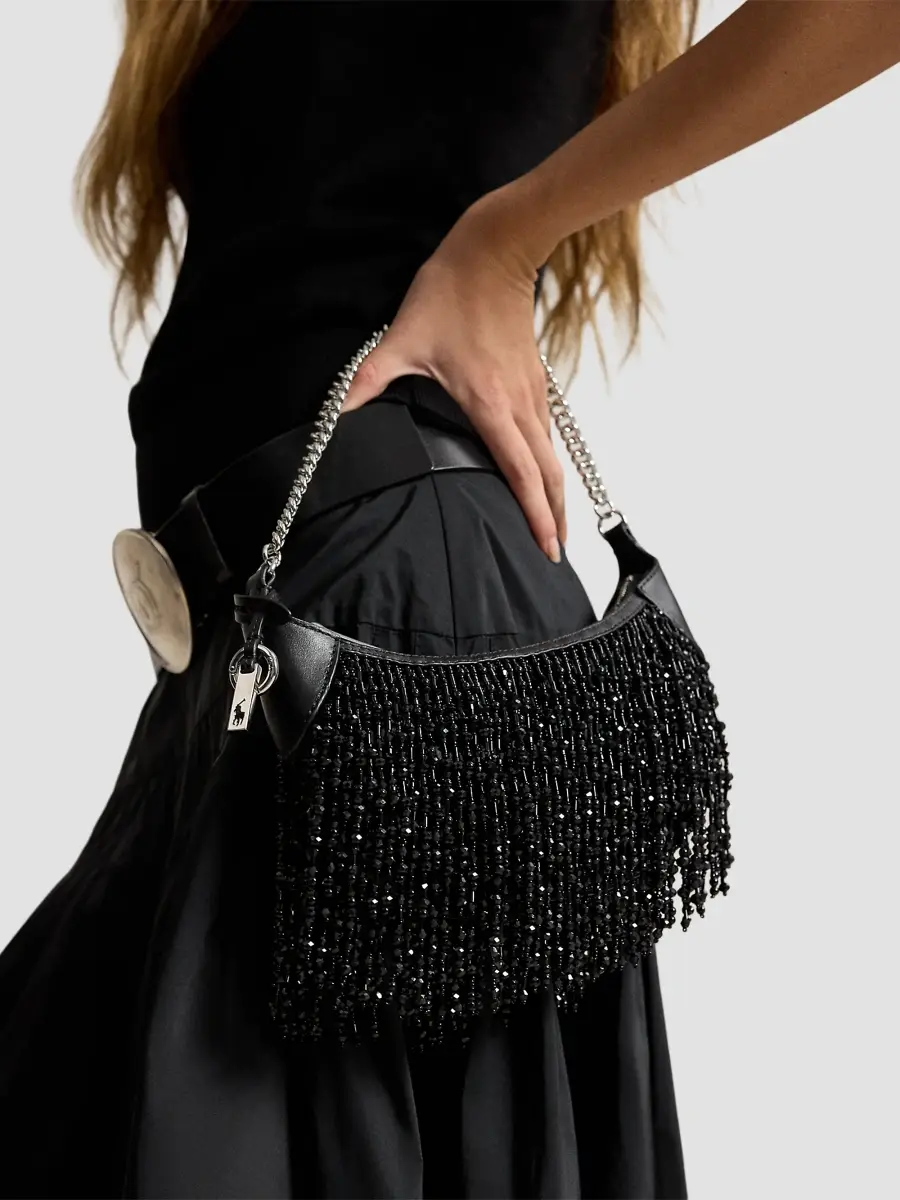 Polo Ralph Lauren Women's Polo ID Mini Fringed Shoulder Bag | Thumbnail 2 Polo Ralph Lauren Women's Polo ID Mini Fringed Shoulder Bag | Thumbnail 2