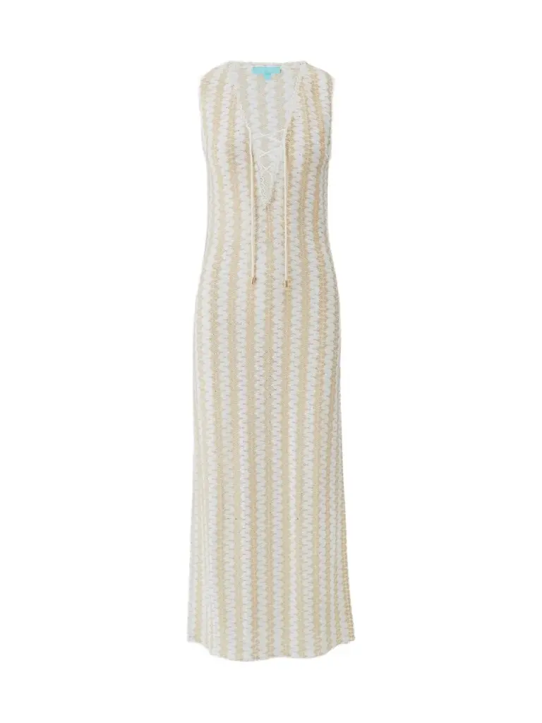 Women's Maddie Open-Work Chevron Crochet Maxi Cover-Up Dress