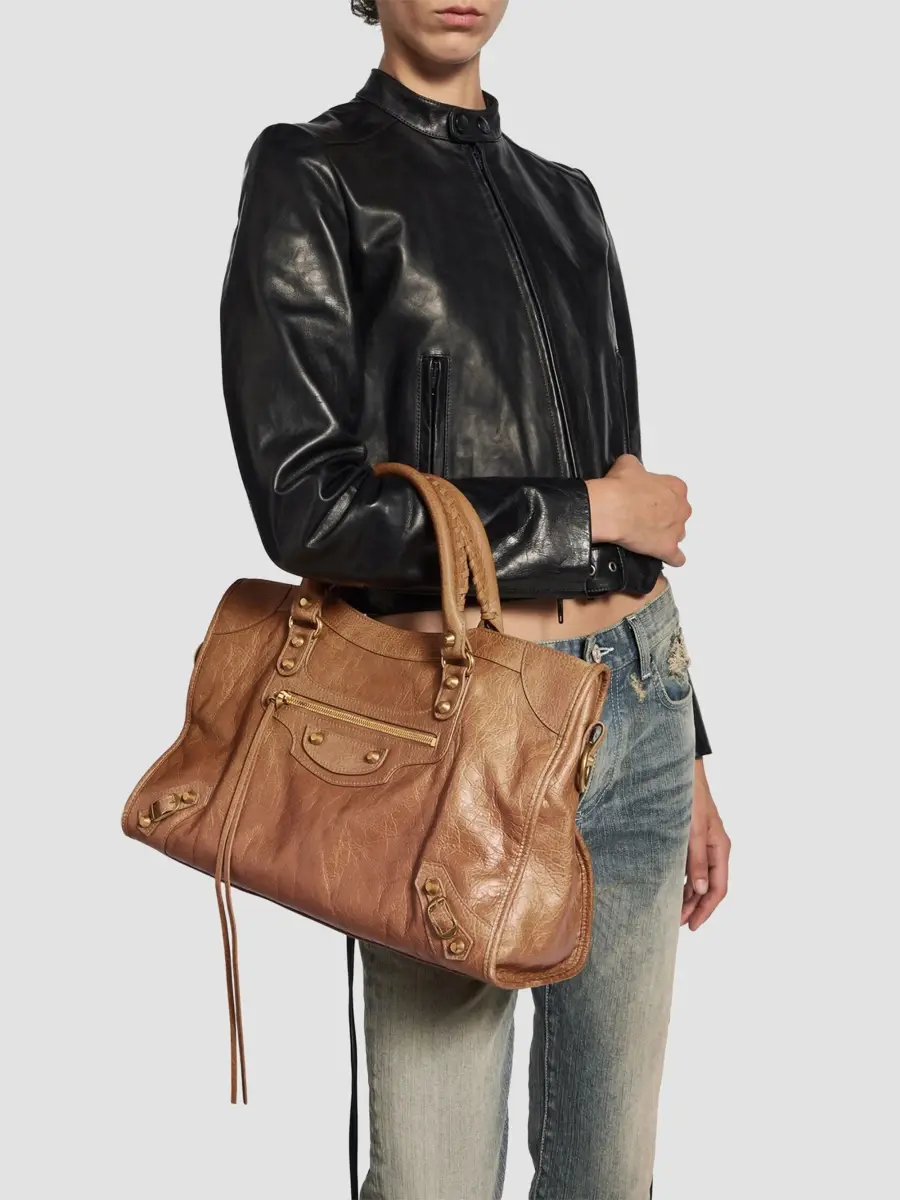 Balenciaga Women's Le City Medium Tote Bag | Thumbnail 4 Balenciaga Women's Le City Medium Tote Bag | Thumbnail 4
