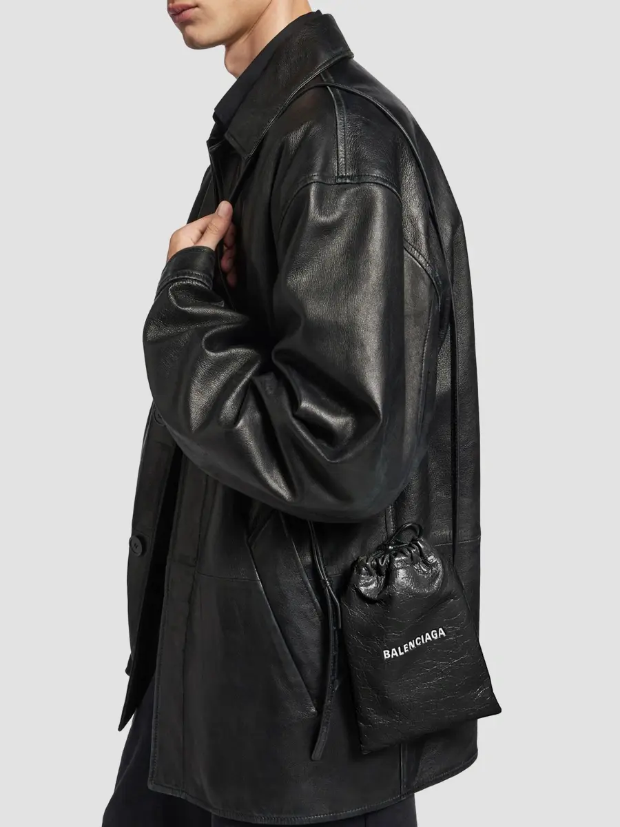 Balenciaga Men's Shopper Phone Holder | Thumbnail 4 Balenciaga Men's Shopper Phone Holder | Thumbnail 4